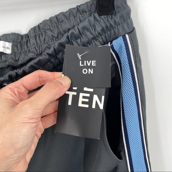 NEW Lvl Level Ten Mens Knit Drawstring Shorts in Indigo Slate - Picture 8 of 15